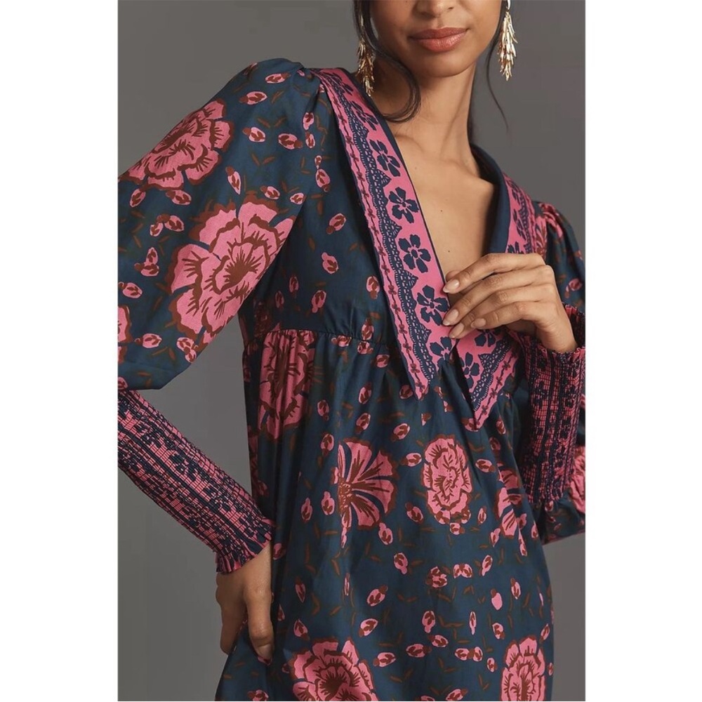 FARM Rio x Anthropologie Long Sleeve Dress
